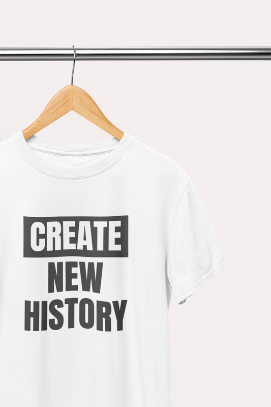 New History Bold Tee-White