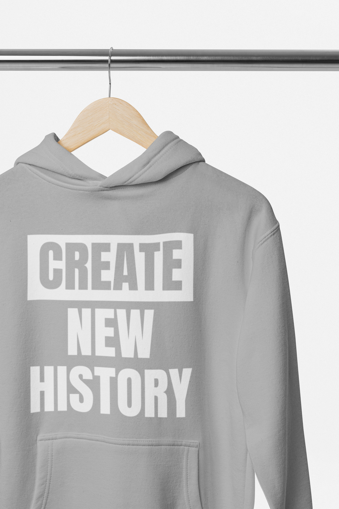 Light Grey Hoodie-Bold