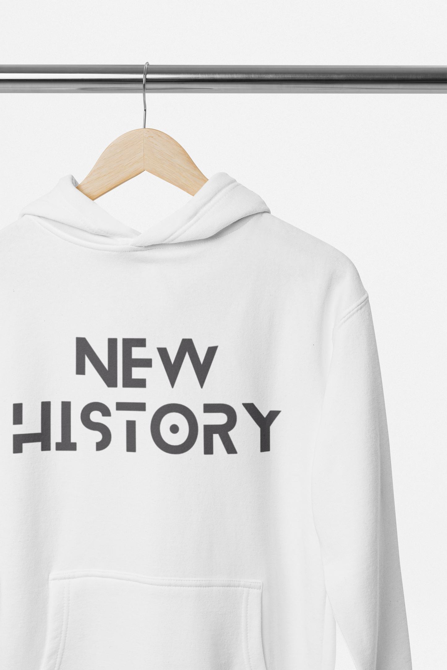 White Hoodie Stamped